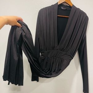 Fashion Nova Shoulder Pad Maxi Dress